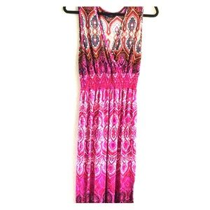 Mlle Gabrielle Hot pink, bohemian print Dress